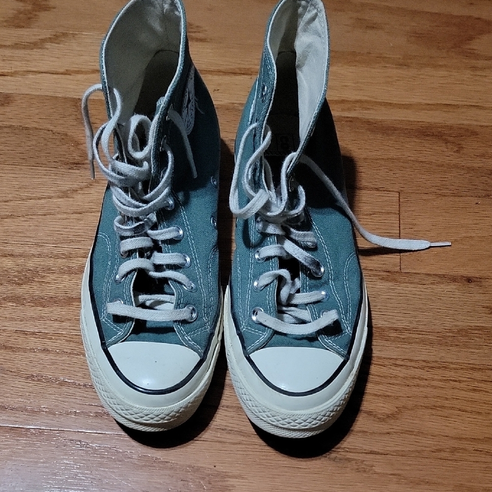 Teal High-Top Sneakers